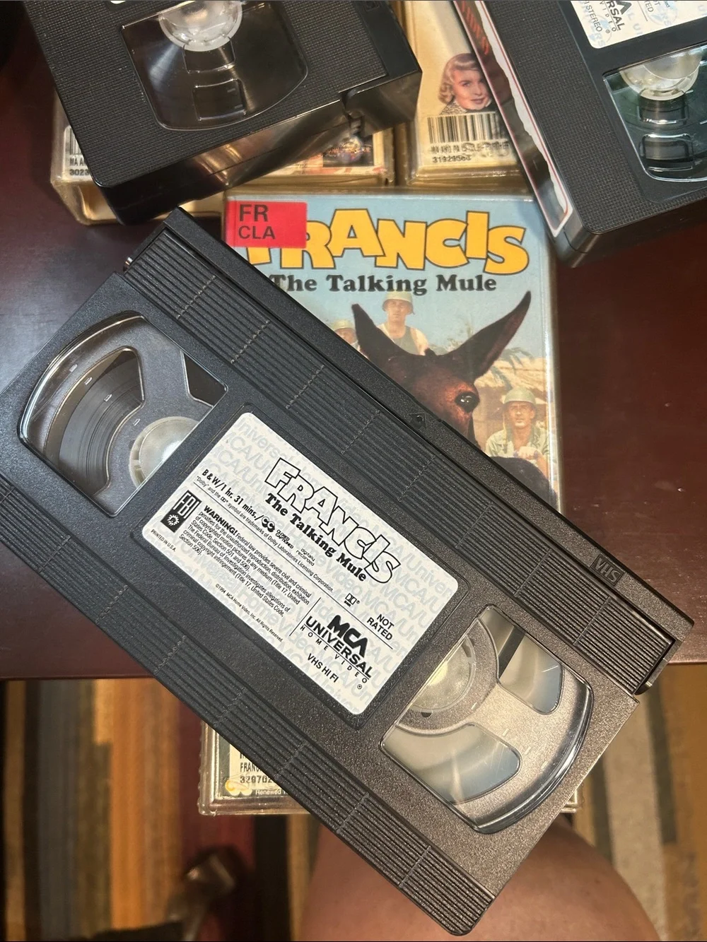 Vintage Universal Francis The Talking Mule VHS Set